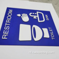 Acrylic Braille signage pòt siy pou siy twalèt